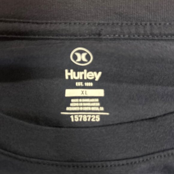 NEW Hurley Surf Co XL Navy T-Shirt With Multicolor Graphic Print Men's XL - Picture 7 of 13